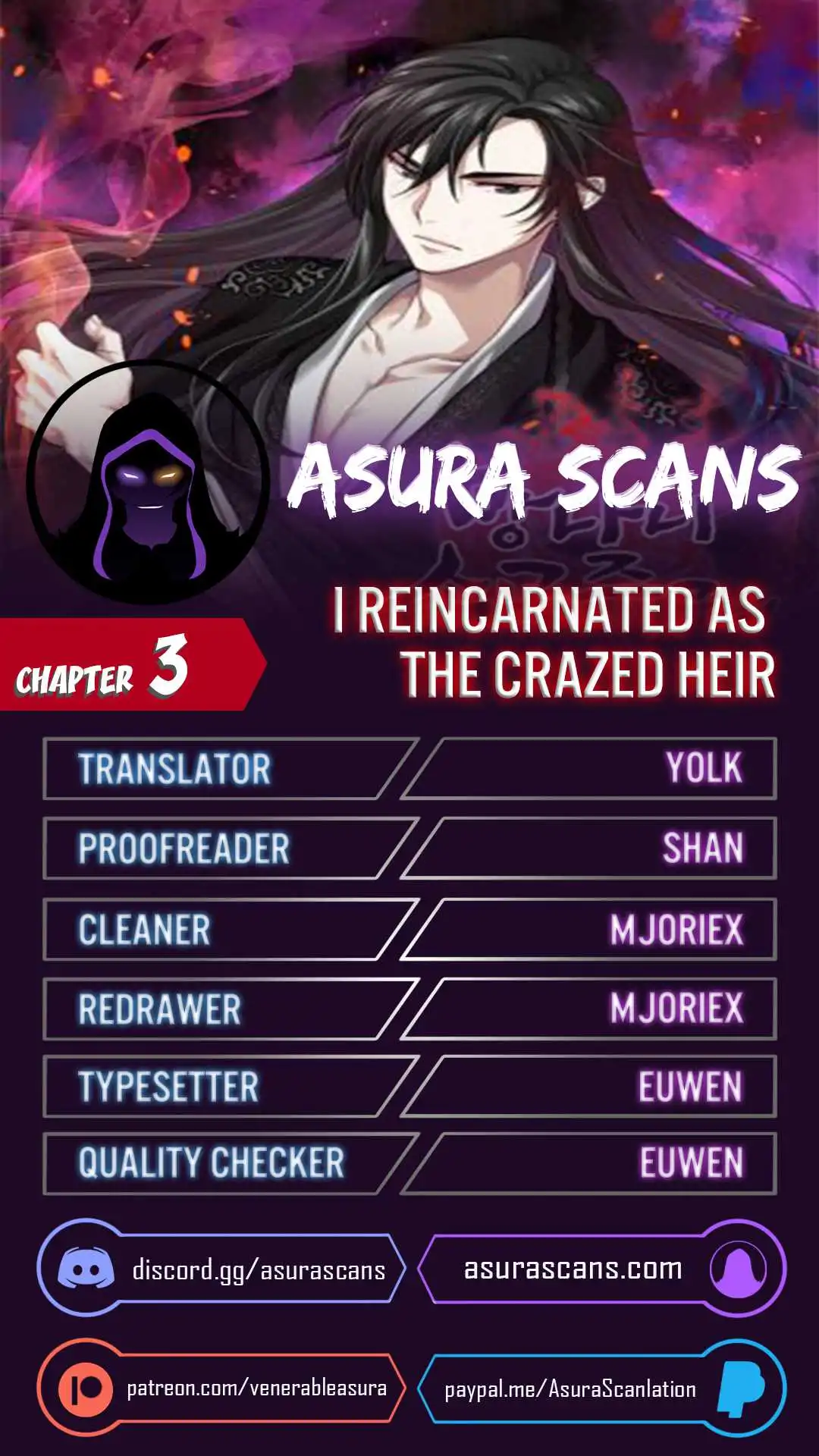 I Reincarnated As The Crazed Heir Chapter 3 1